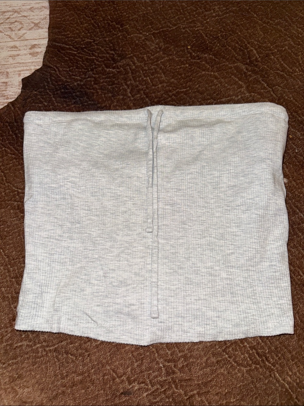 gray aerie tube top, ties to tie a bow
